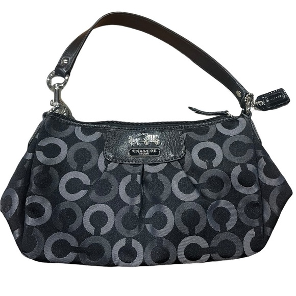 Coach Handbags - Coach Authentic Handbag Mini Bag Black Signature Very Clean 90s Y2K Vintage
